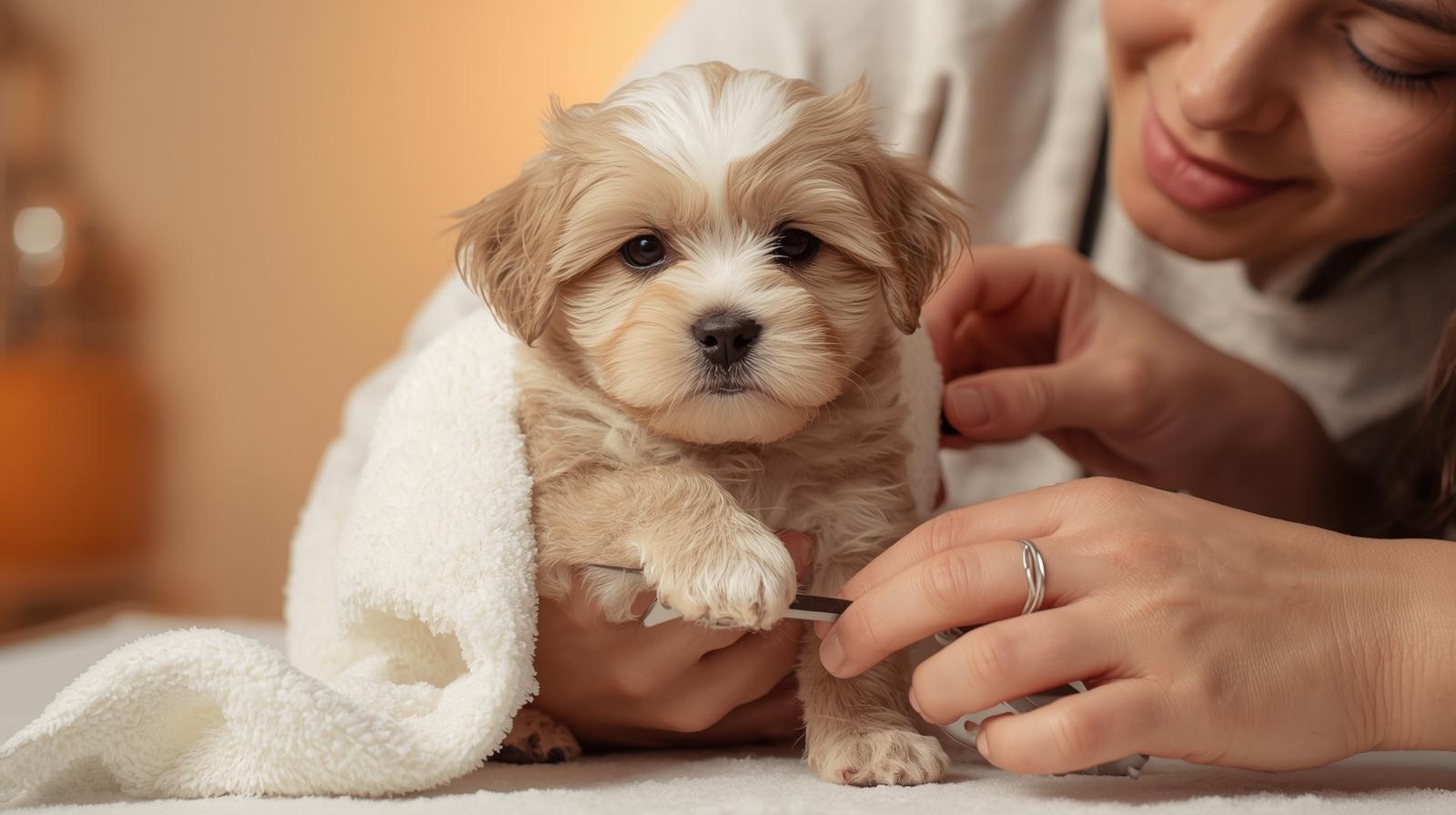 puppy's first grroom